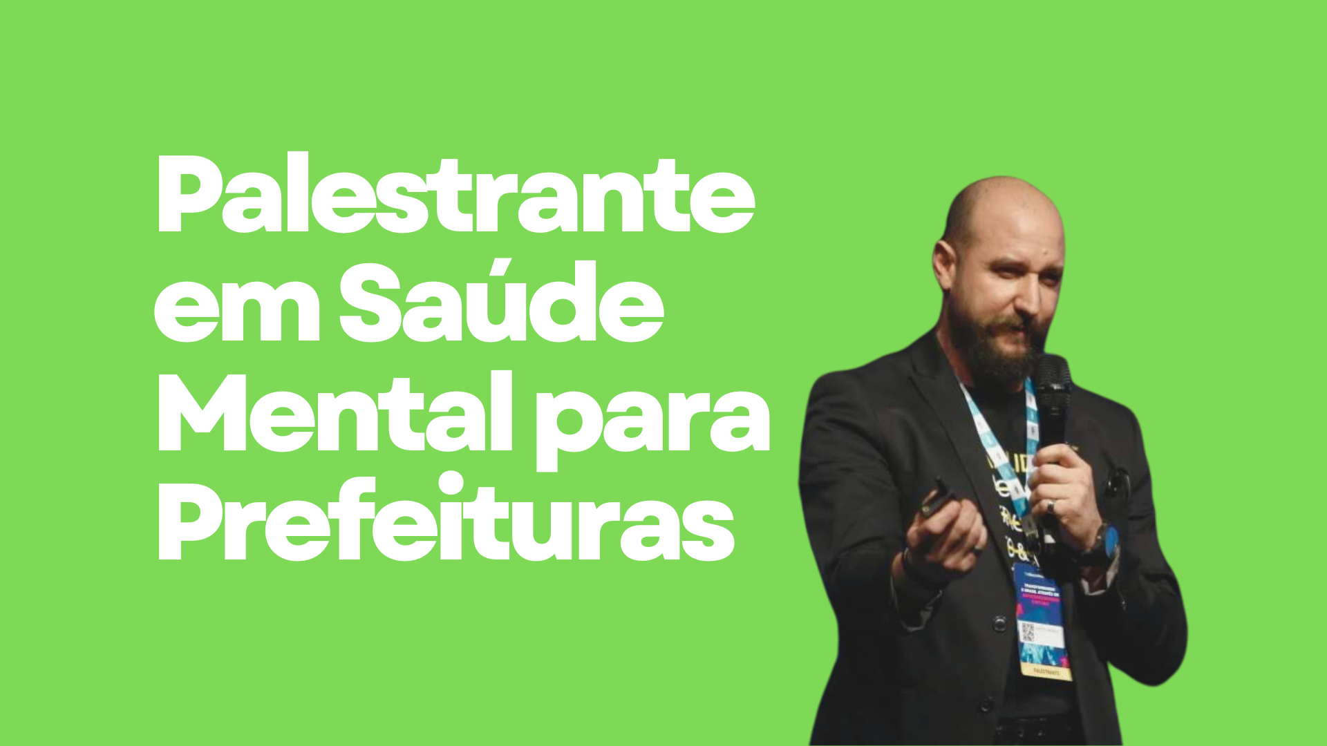 Palestrante em Saúde Mental para Prefeituras